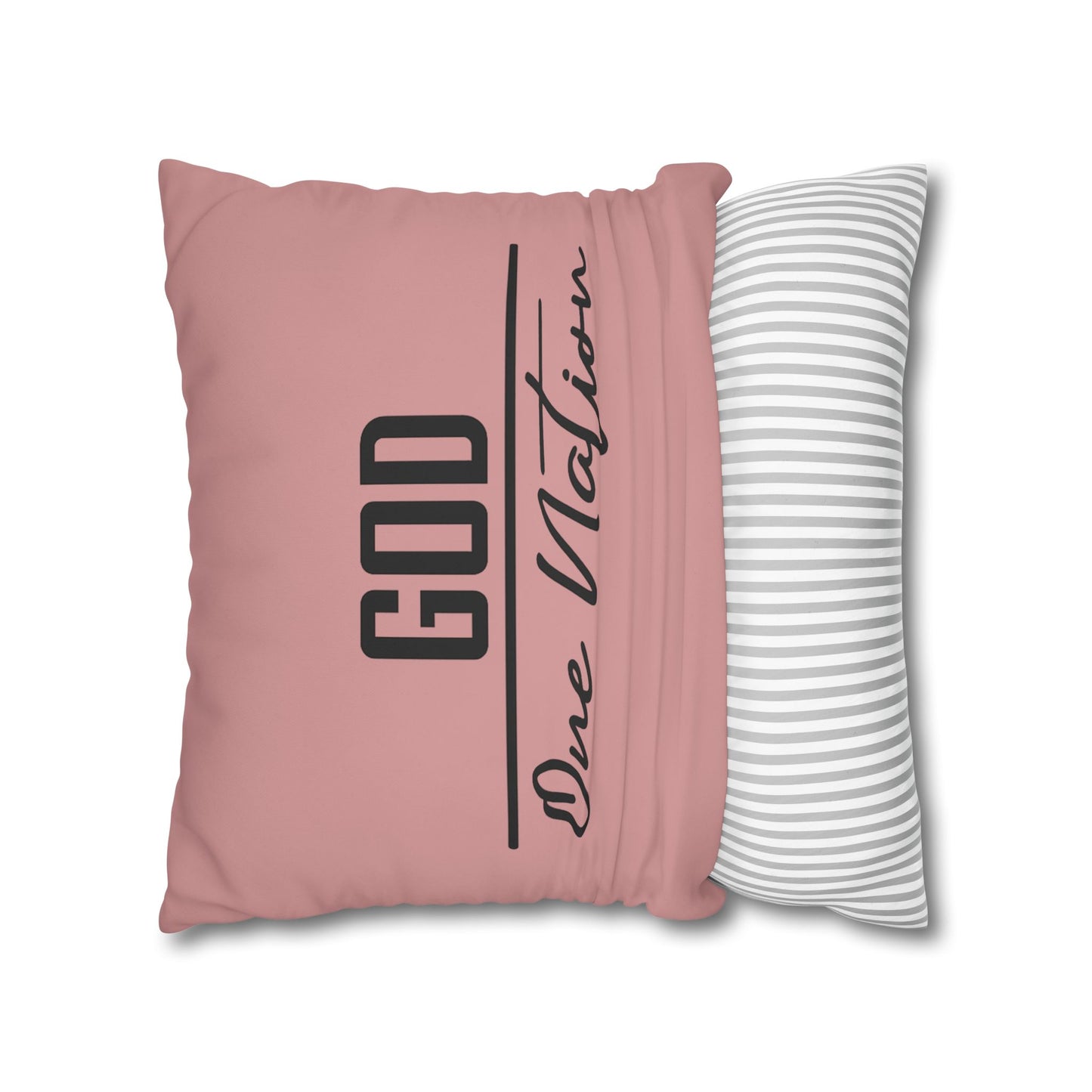 CREATED WITH A PURPOSE & GOD UNDER ONE NATION Canvas Pillowcase