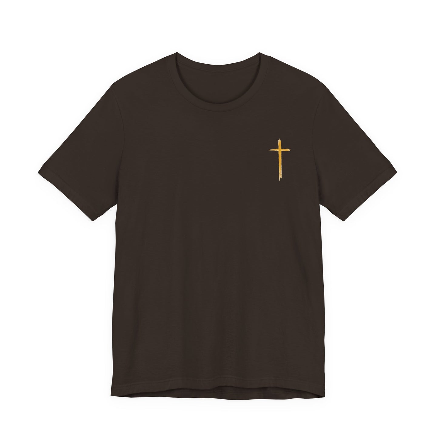 Christian Cross T-Shirt — "Do Not Be Deceived, Bad Company Ruins Good Morals" (1 Corinthians 15:33)