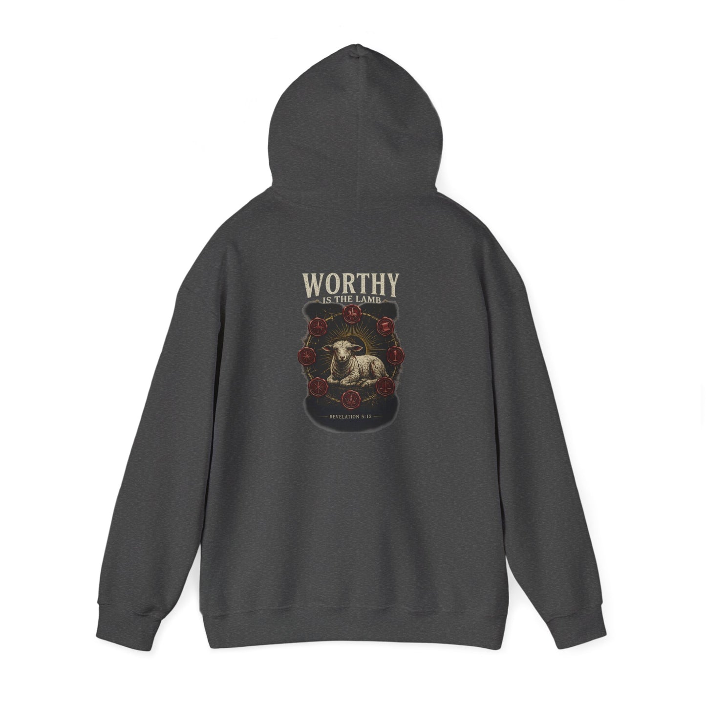 Worthy of the Lamb double print Hoodie – Christian Sheep & Roses Gospel Pullover