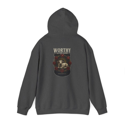Worthy of the Lamb double print Hoodie – Christian Sheep & Roses Gospel Pullover