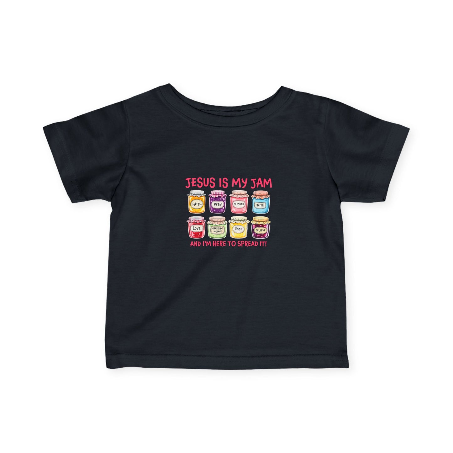 Infant Tee — "Jesus Is My Jam" Cute Christian Baby Shirt