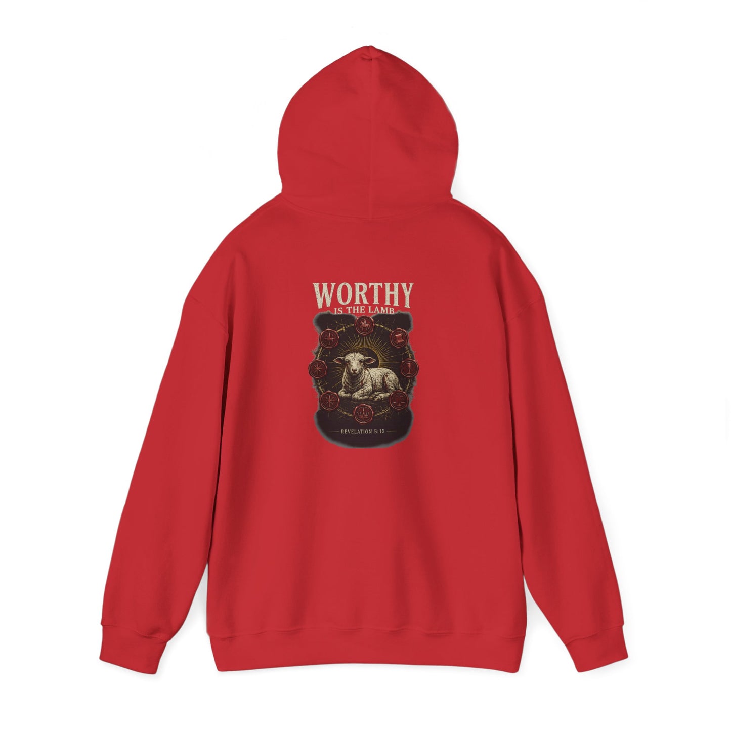 Worthy of the Lamb double print Hoodie – Christian Sheep & Roses Gospel Pullover