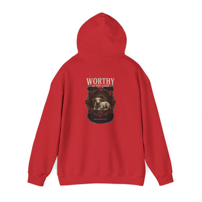 Worthy of the Lamb double print Hoodie – Christian Sheep & Roses Gospel Pullover