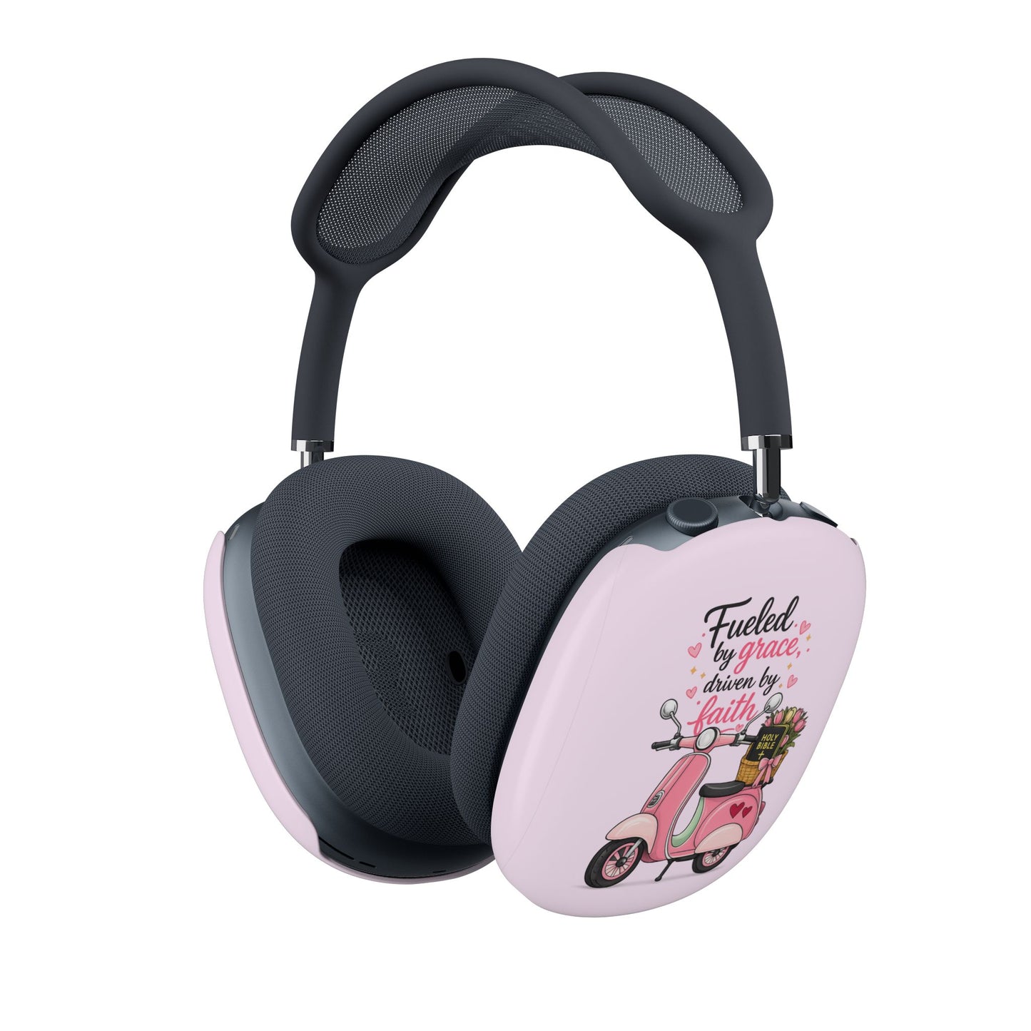 AirPods Max Case — Pink Scooter ‘Fueled by Grace, Driven by Faith’ (God’s Child)