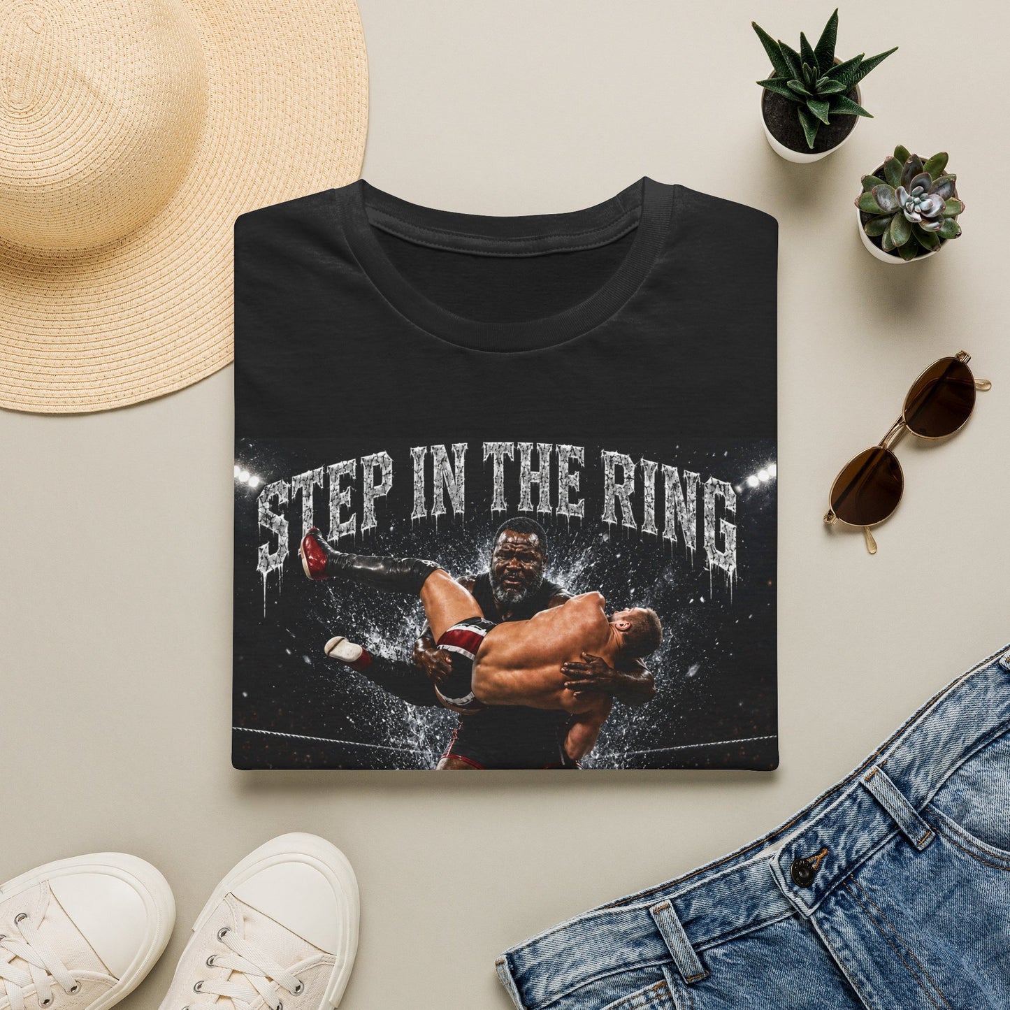 Step in the Ring T-Shirt — 'Get Frostbite' Wrestling Graphic Tee