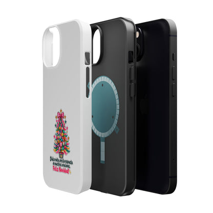 Spanish| Christmas Tree Phone Case - "Feliz Navidad" Spanish Holiday Magnetic Impact-Resistant Case