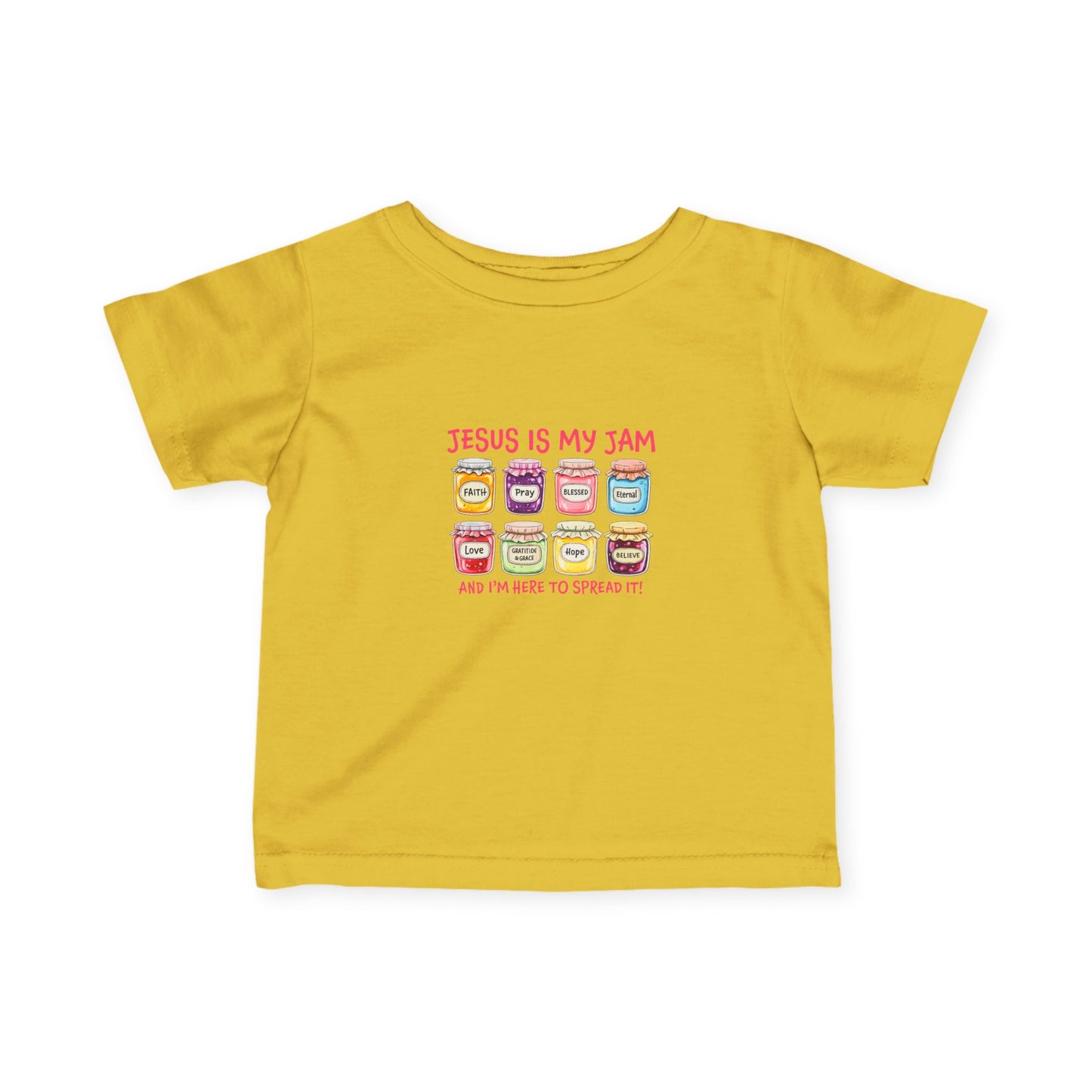 Infant Tee — "Jesus Is My Jam" Cute Christian Baby Shirt