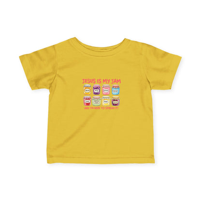 Infant Tee — "Jesus Is My Jam" Cute Christian Baby Shirt