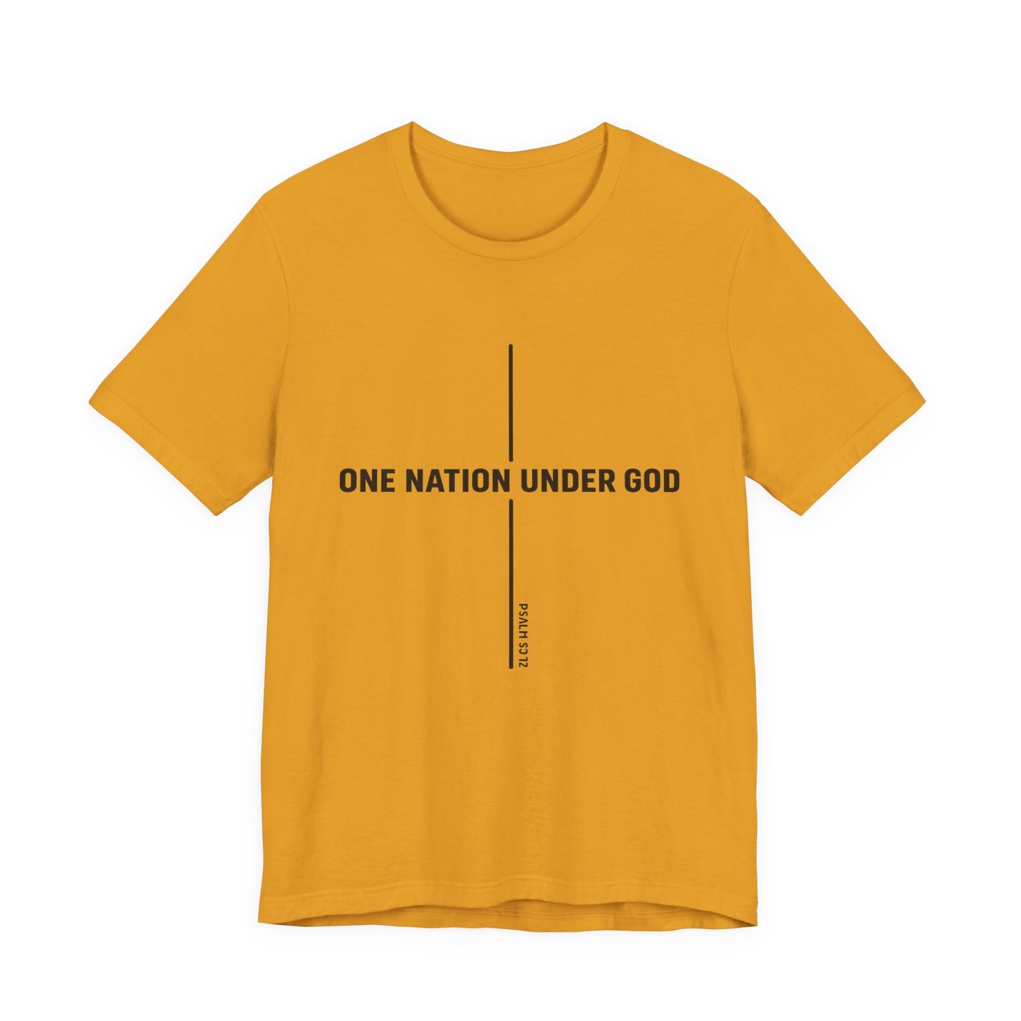 Christian Fish Tee — Small Circular 'JESUS' Design, Faith Graphic Shirt