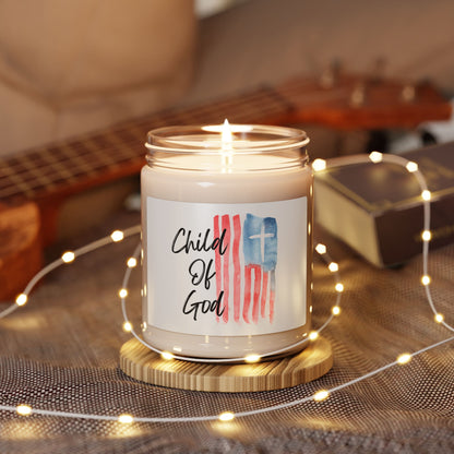 Blessed The Lord Soy Candle — Psalm 33:12 Patriotic Scented Candle (9oz)