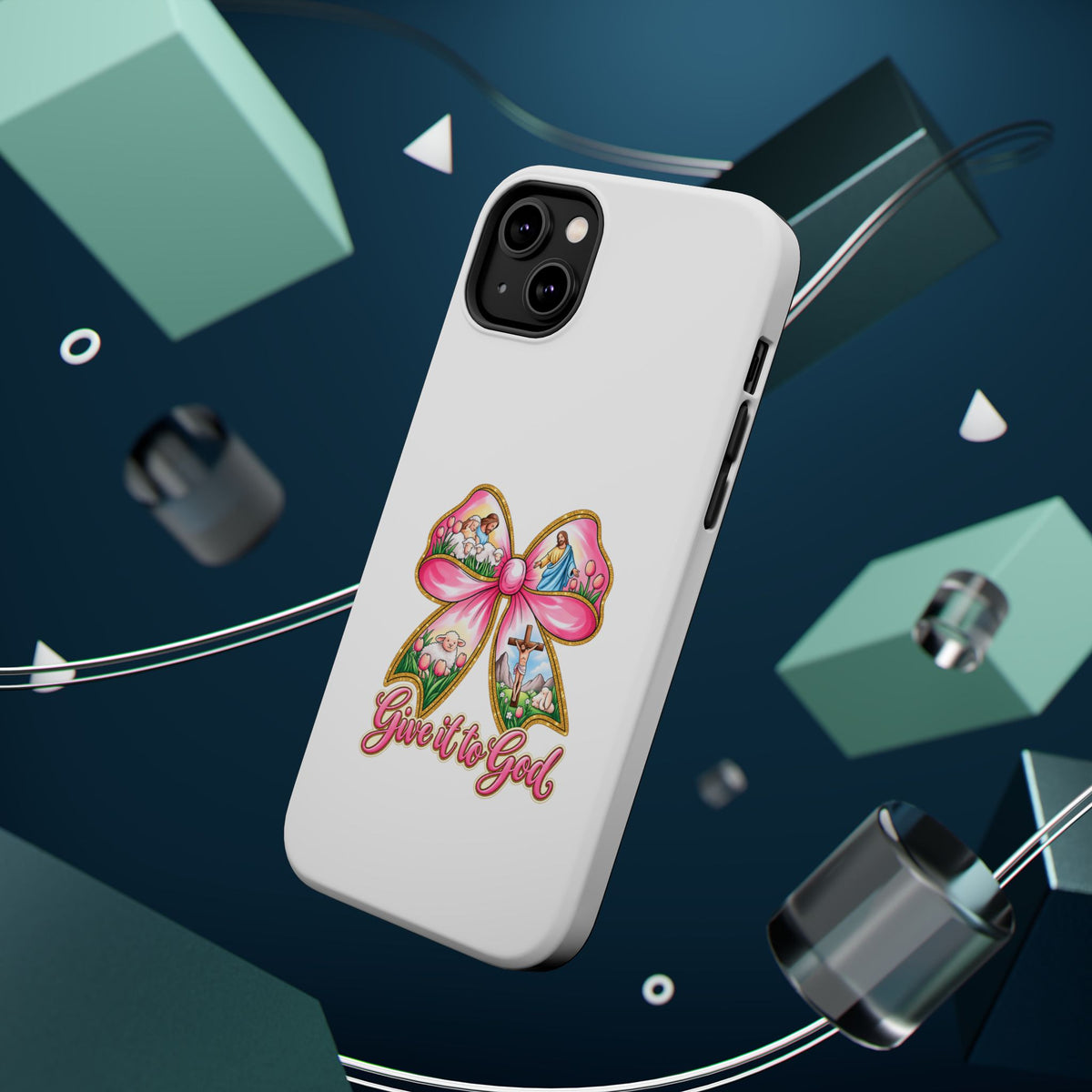 Give It to God Phone Case — Floral Bow Christian iPhone Cover