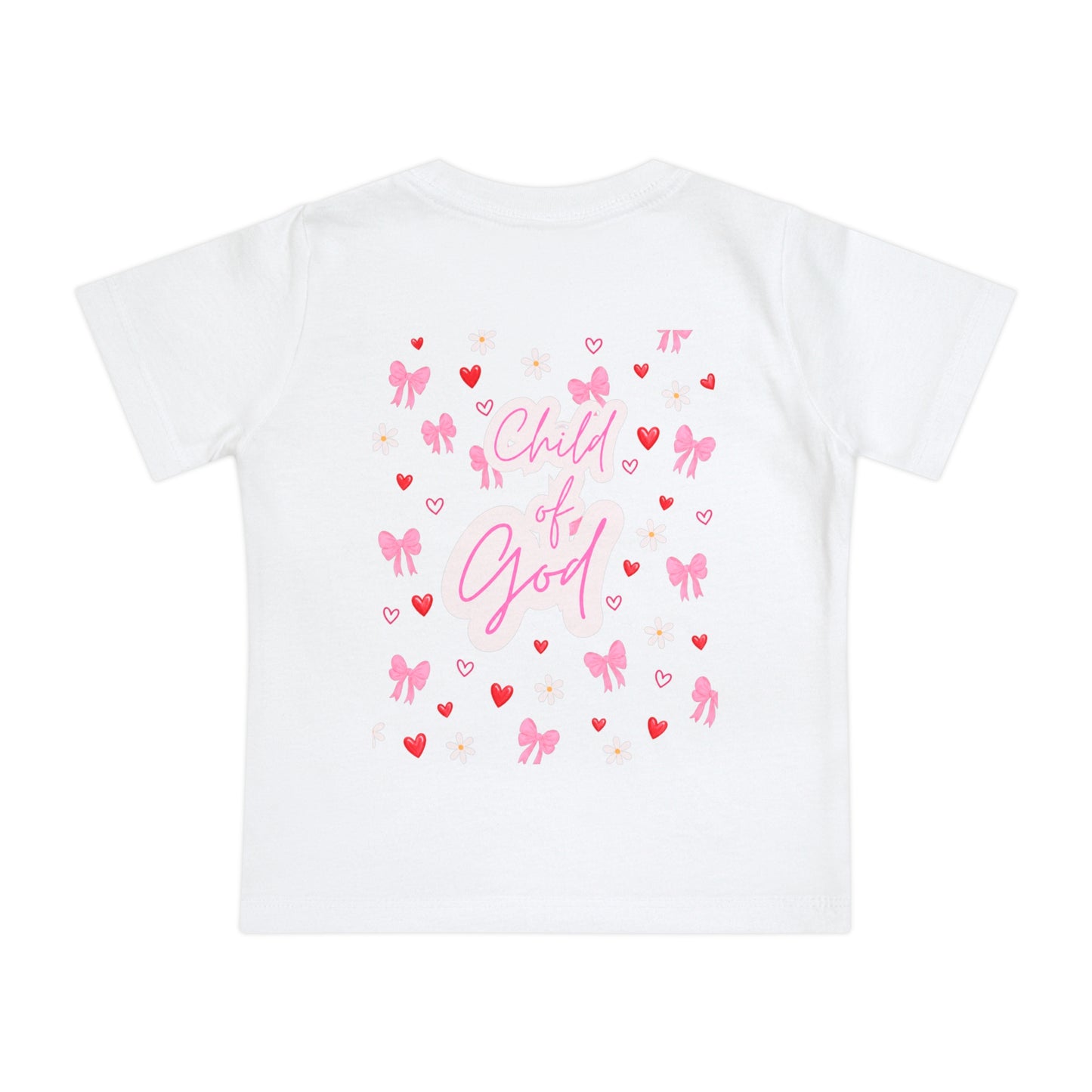 Baby T-Shirt — Pink "Child of God" Heart Alarm Design
