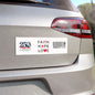 Faith Hope Love Car Magnet — Christian Inspirational Faith Dove & Heart Vehicle Decal