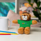 Jesus Rainbow Tee Teddy Bear - Plush Stuffed Animal with Faith Shirt