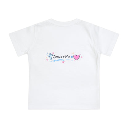 Baby T-Shirt — Pink Flamingo ‘Stand Out’ Christian Design (Jesus + Me)