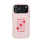 iPhone Case — "Jesus Won My Heart" Pink Magnetic Impact-Resistant Phone Case