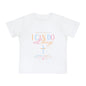 Christian Baby T-Shirt – "I Can Do All Things" Philippians 4:13 Pastel Cross