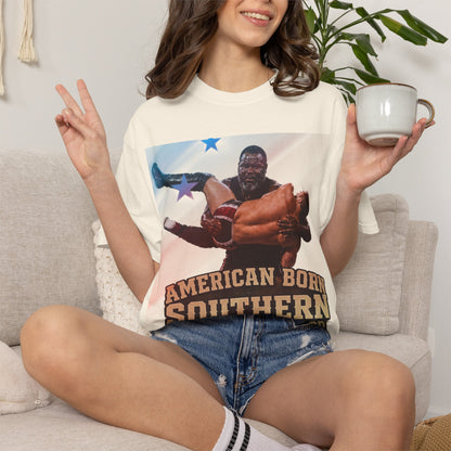 Southern Born T-Shirt — "American Born Southern by the Grace of God" Graphic Tee