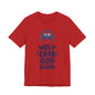 Holy Crab God Is Good T-Shirt — Patriotic Blue Crab Graphic Tee
