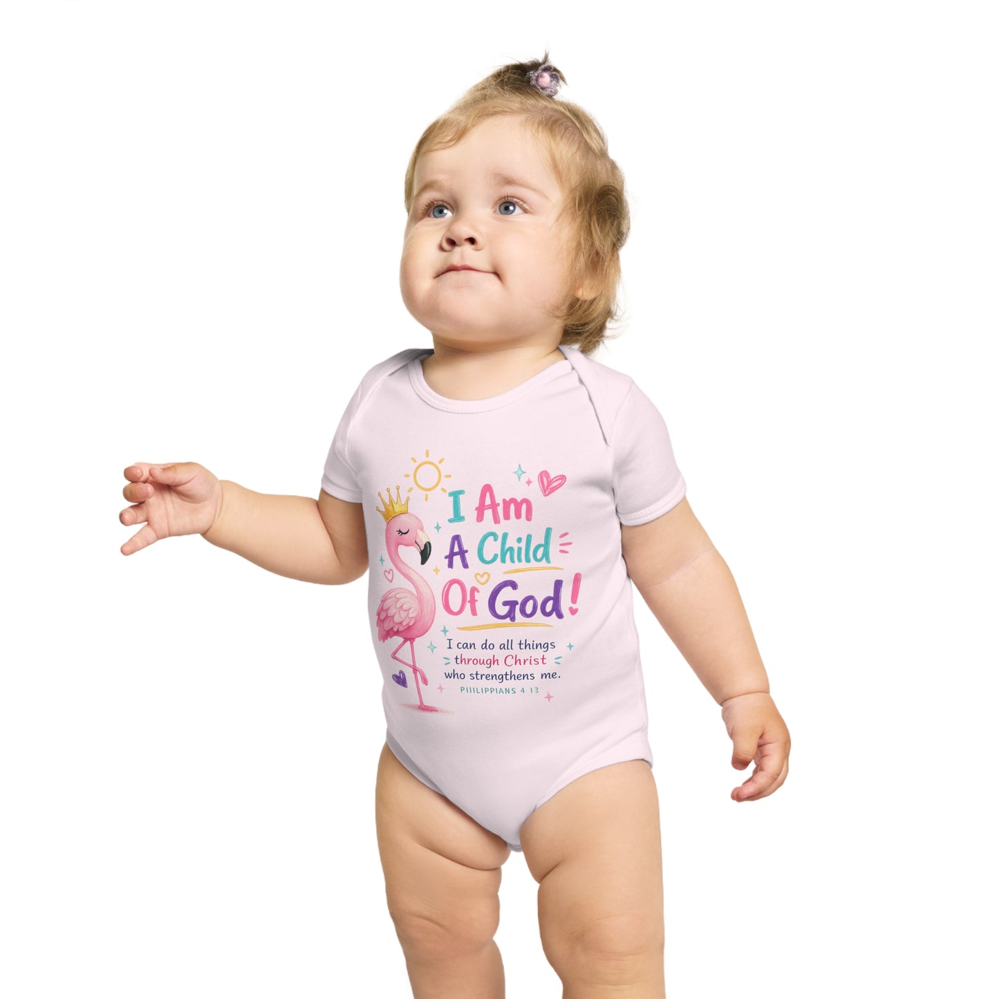 Baby Short Sleeve Bodysuit — "Baby" Text Infant Onesie