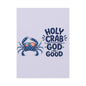 Patriotic Crab Canvas — "Holy Crab God Is Good" Wall Art