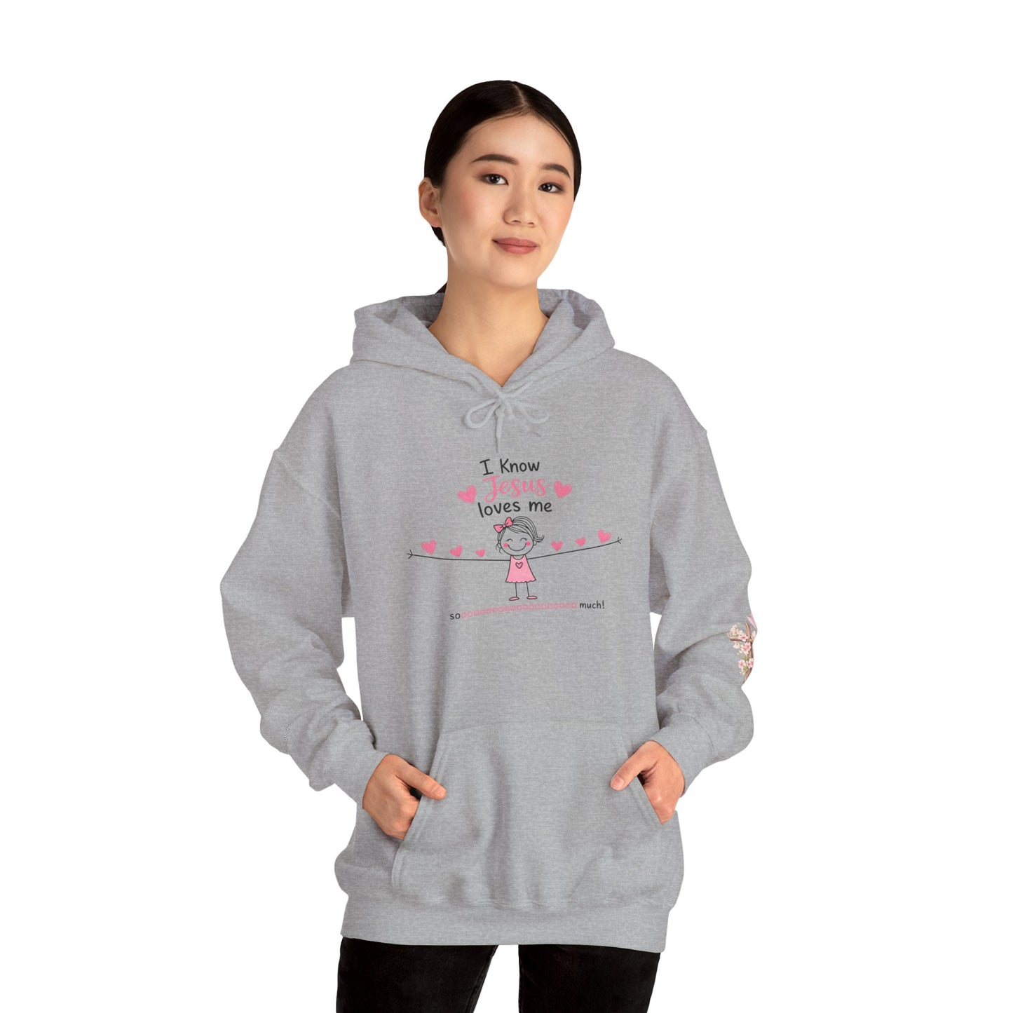 Christian Hoodie — "Be Still and Know" Inspirational Girls' Faith Sweatshirt