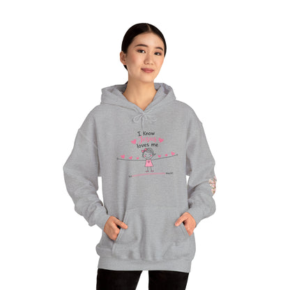 Christian Hoodie — "Be Still and Know" Inspirational Girls' Faith Sweatshirt