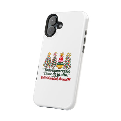 Christmas Grandma Phone Case — “Todo buen regalo viene de lo alto” Magnetic Impact-Resistant Case