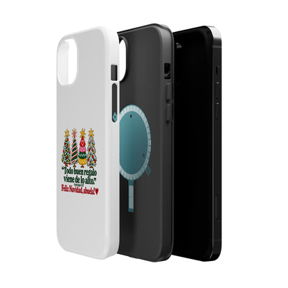 Christmas Grandma Phone Case — “Todo buen regalo viene de lo alto” Magnetic Impact-Resistant Case