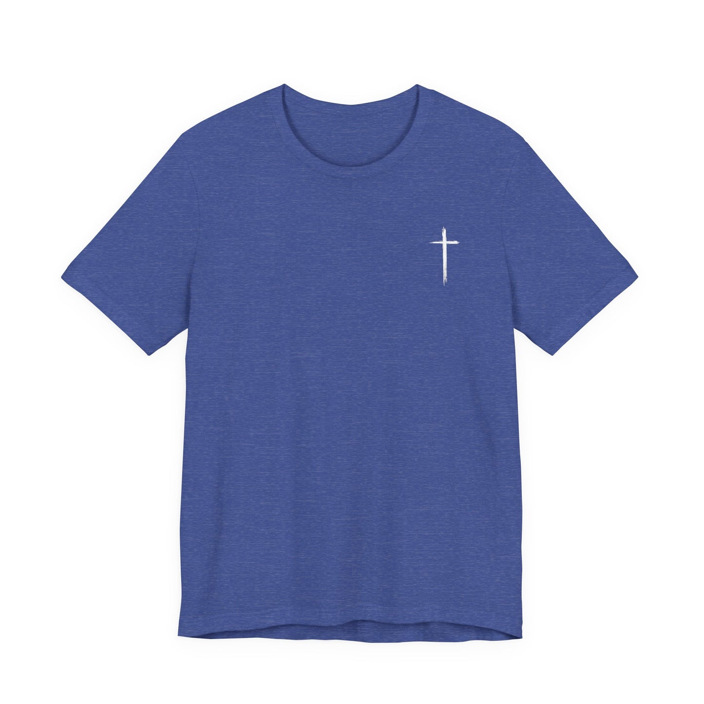 Christian T-Shirt — "When I Am Weak He Is Strong" Cross Tee