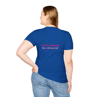Christian Inspirational T-Shirt — “I am a child of God” Pink Scripture Tee