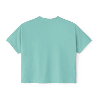 Women’s Boxy Tee — ‘Holy Crab, God Is Good’ Nautical Christian Tee