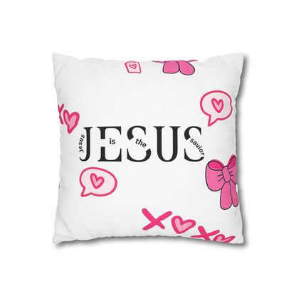 Created With A Purpose Square Pillowcase – Christian Inspirational Decorative Pillow