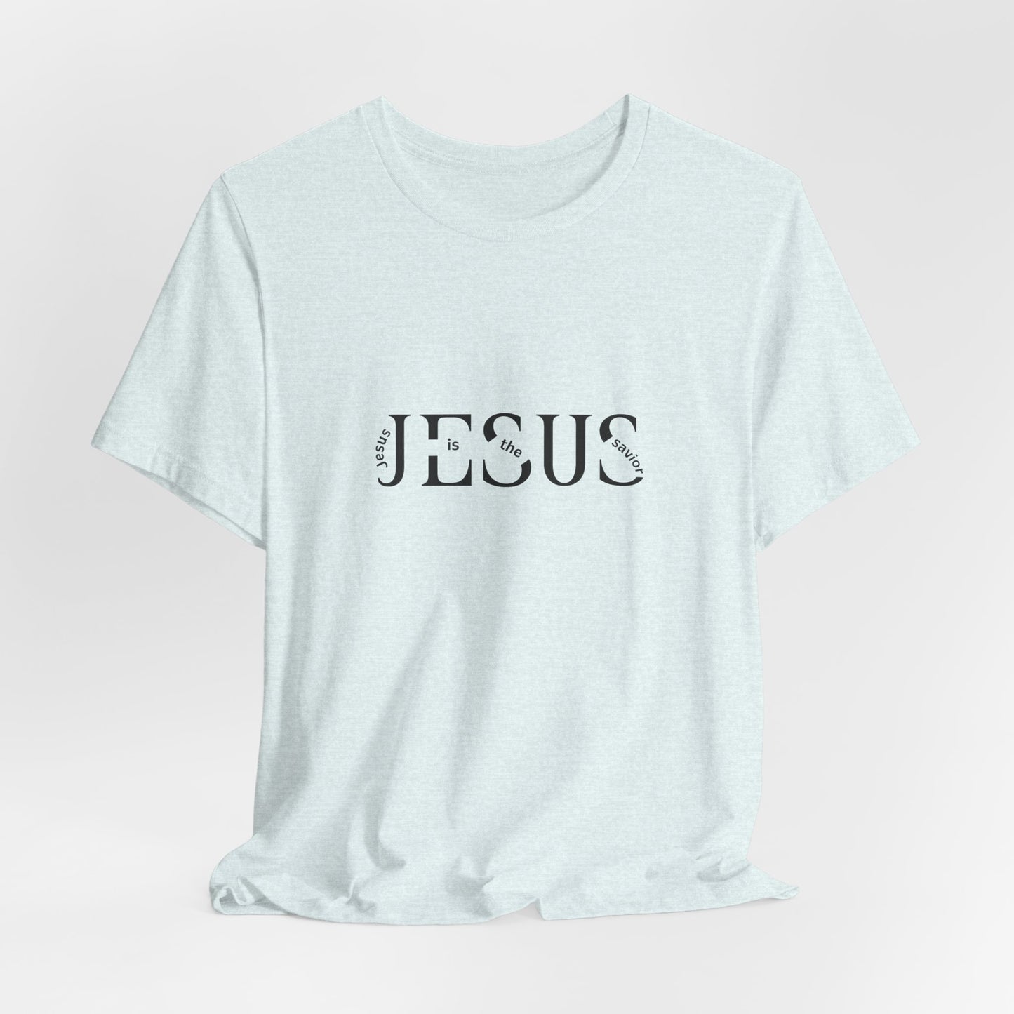 Jesus Minimalist Tee — Distressed Script Christian T-Shirt