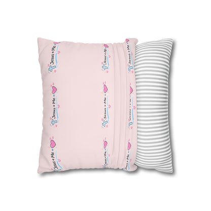 Beautiful Life Pink Pillowcase — "Beautiful Life" Sunglasses Design with "Jesus + Me" Accent