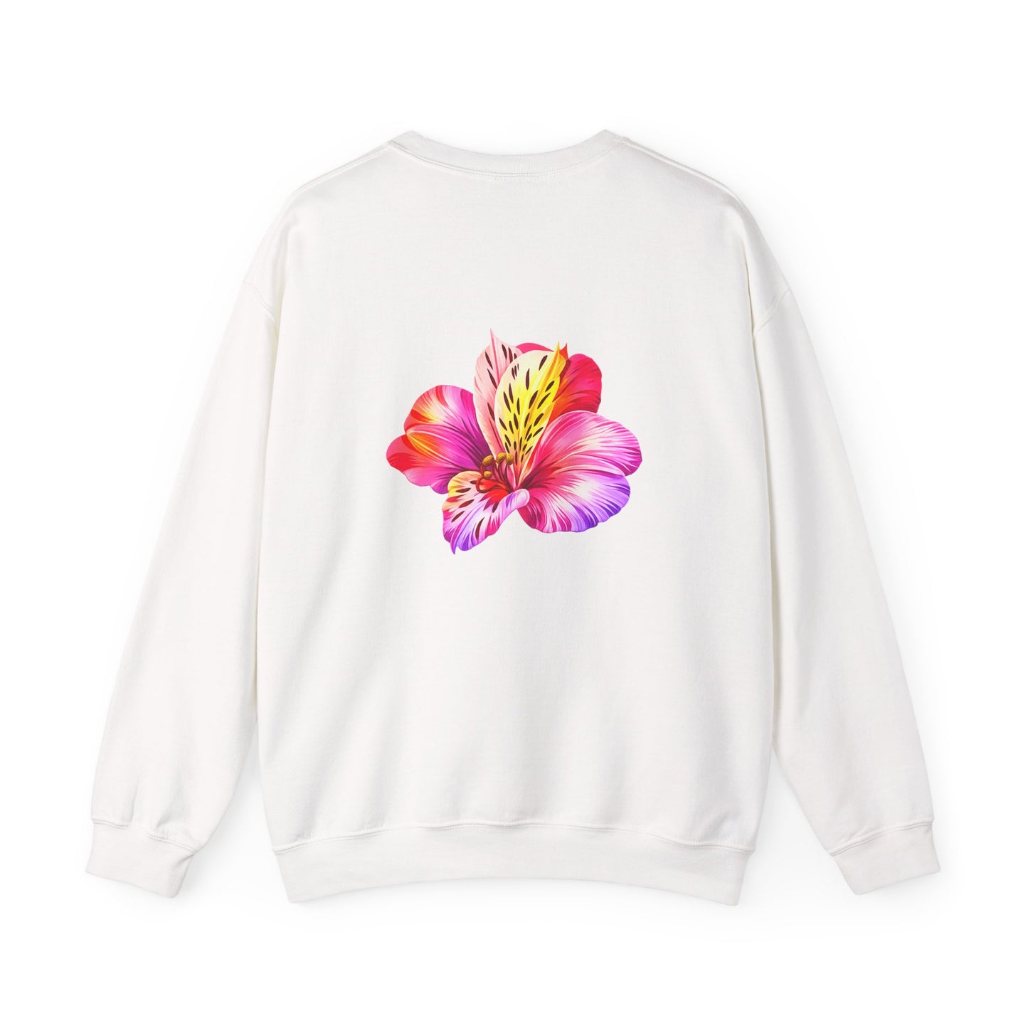 Floral Jesus Crewneck Sweatshirt — Tropical Hibiscus Faith Design