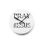 Acrylic Wall Clock — “Pray: Jesus is the Focus” Religious Home Decor