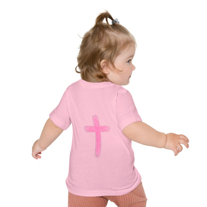 Christian Baby T-Shirt – "I Can Do All Things" Philippians 4:13 Pastel Cross