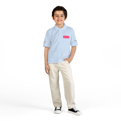 Youth Polo — "I Am A Child of God" Flamingo Christian Kids Shirt