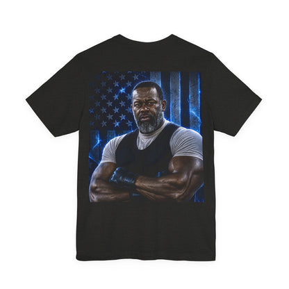 Big Frost T-Shirt — Icy Text & Bold Portrait Graphic Tee DOUBLE SIDED PRINT