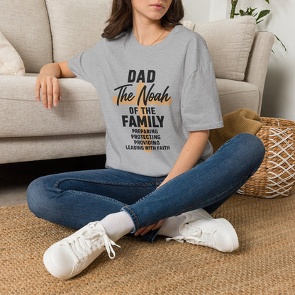 Dad The Noah of the Family T-Shirt — Christian Father Faith Shirt