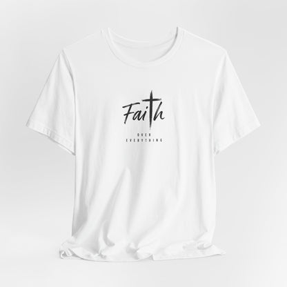 Faith Cross T‑Shirt — 'Our Father' Prayer Typography Tee