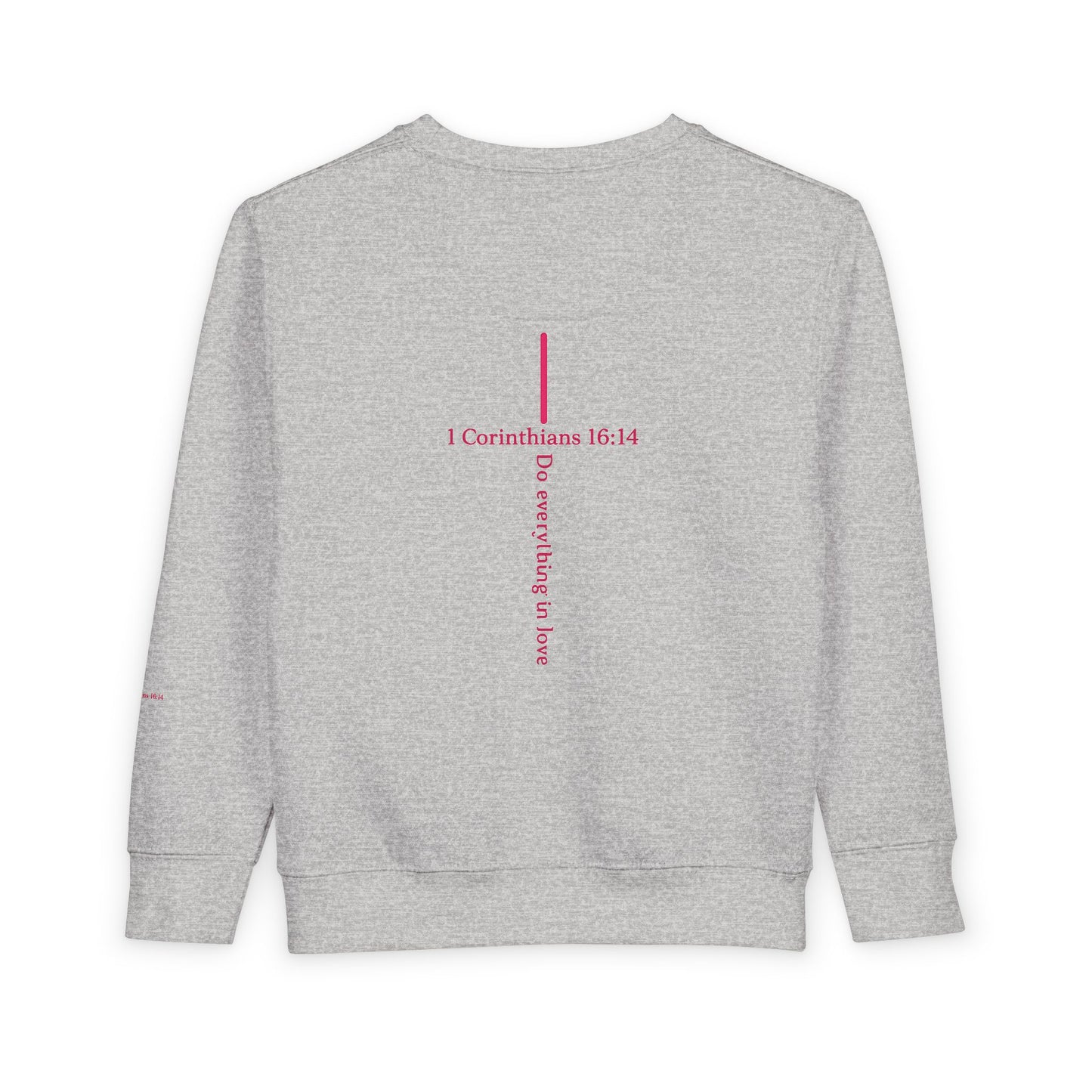 Toddler Sweatshirt — "I Roll With Jesus" Christian Toddler Tee