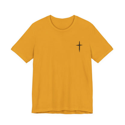 Christian Cross T-Shirt — “By His Wounds We Are Healed” Isaiah 53:5 Inspirational Tee