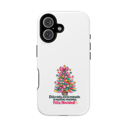 Spanish| Christmas Tree Phone Case - "Feliz Navidad" Spanish Holiday Magnetic Impact-Resistant Case