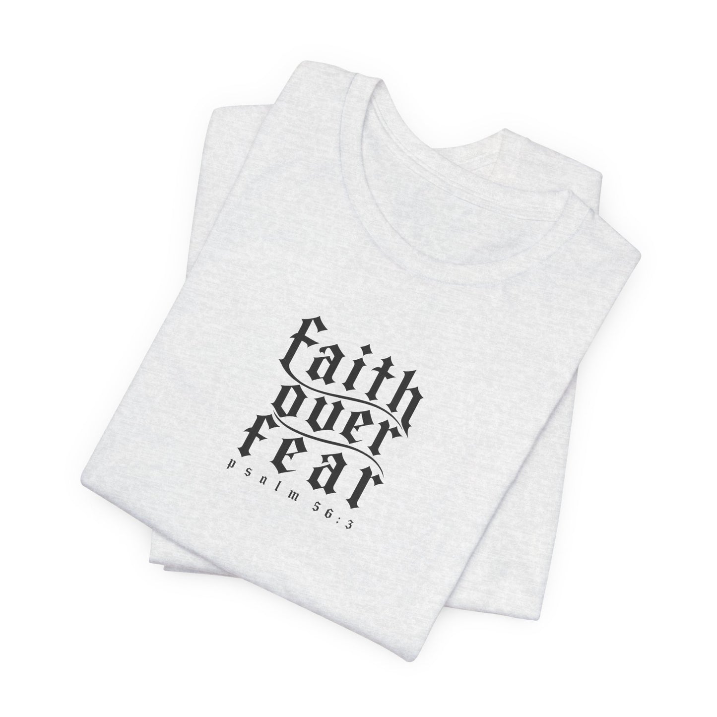 Faith Over Fear Tee — Christian Cross Graphic T-Shirt