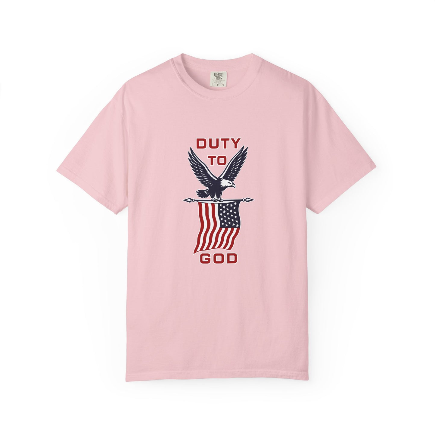 Duty to God Eagle American Flag T-Shirt