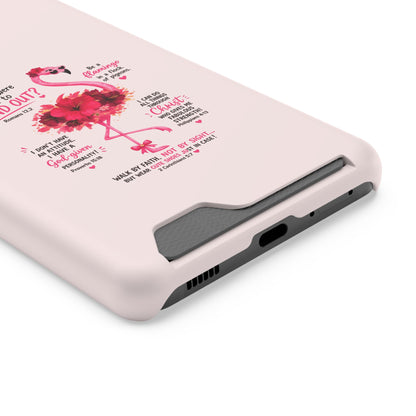 Flamingo 'Stand Out' Phone Card Case — Slim Wallet iPhone Case
