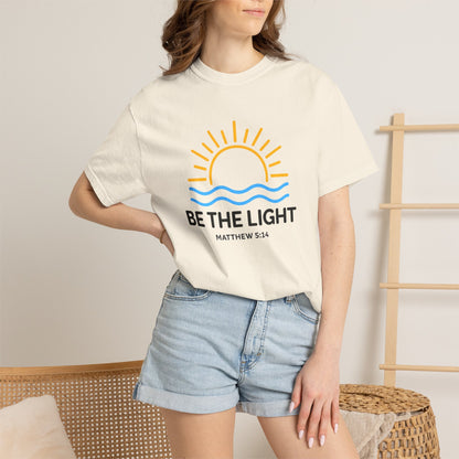 Be The Light T-Shirt — Christian Faith Tee (Matthew 5:14)