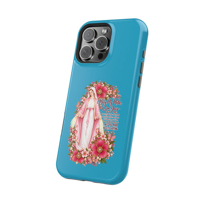 Religious Floral Phone Case — 'Blessed Virgin' Magnetic Impact-Resistant Case